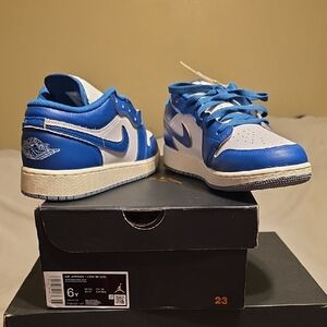 Nike Kids Air Jordan 1 Low - Blue and White